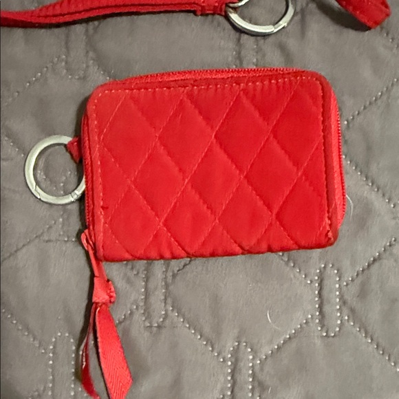 Vera Bradley Red Quilted ID Wallet - Picture 2 of 7